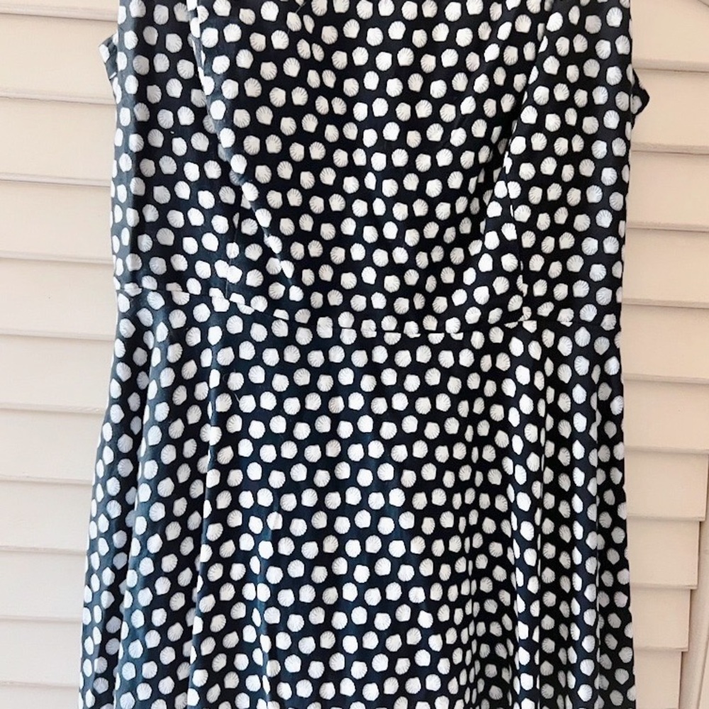 Sold. Old Navy Small Seashell Print 100% Rayon Fit & Flare Dress - Picture 6 of 14